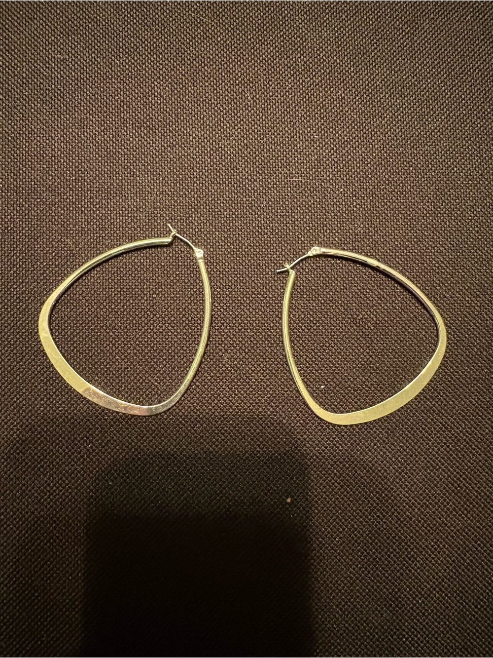 Silver Curved Hoop Earrings for Women